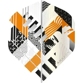 فلایت آمازون مدل ABSTRACT WHITE - رنگ نارنجی